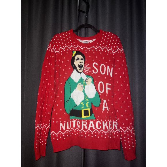 Ugly Christmas Sweater Xmas Size Medium Elf - Picture 1 of 3